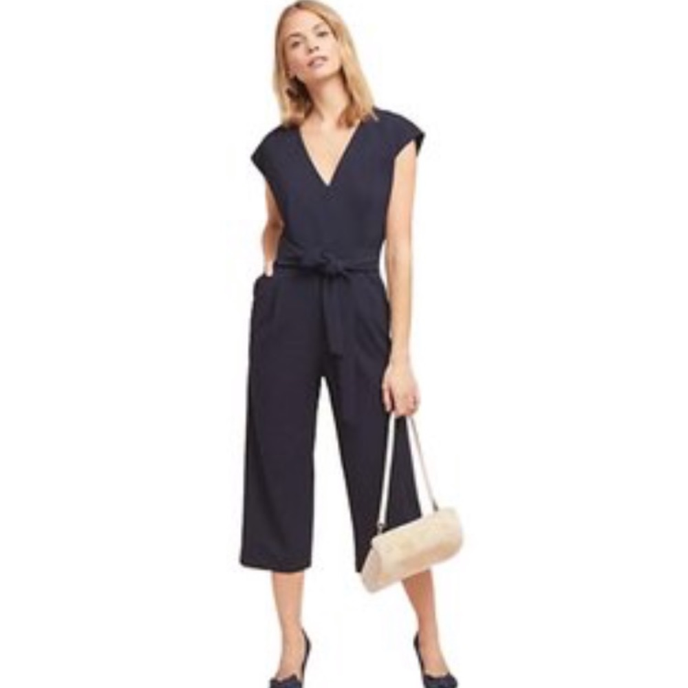Anthropologie spring jumpsuit (black)
